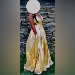 Gold Prom Gown (Dress)